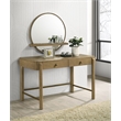 Pemberly Row 2-Piece Makeup Vanity Table and Mirror Set in Sand Wash