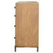 Pemberly Row 8-Drawer Dresser with Aged Brass Knobs in Sand Wash