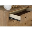 Pemberly Row 8-Drawer Dresser with Aged Brass Knobs in Sand Wash