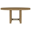 Pemberly Row 7-Piece Coastal Wood Dining Table Set in Sand Wash Brown/Cream