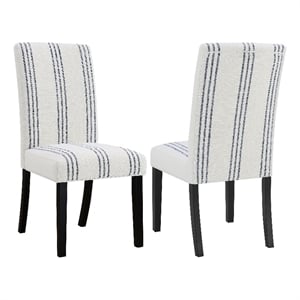 Pemberly Row 2-Piece Upholstered Dining Side Chair Set in Beige