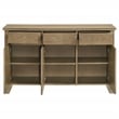 Pemberly Row 3-Door 59-Inch Sideboard Server in Distressed Light Brown