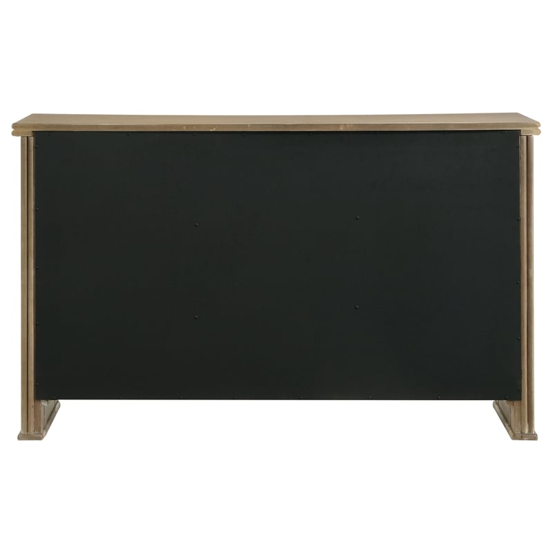 Pemberly Row 3-Door 59-Inch Sideboard Server in Distressed Light Brown
