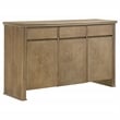 Pemberly Row 3-Door 59-Inch Sideboard Server in Distressed Light Brown