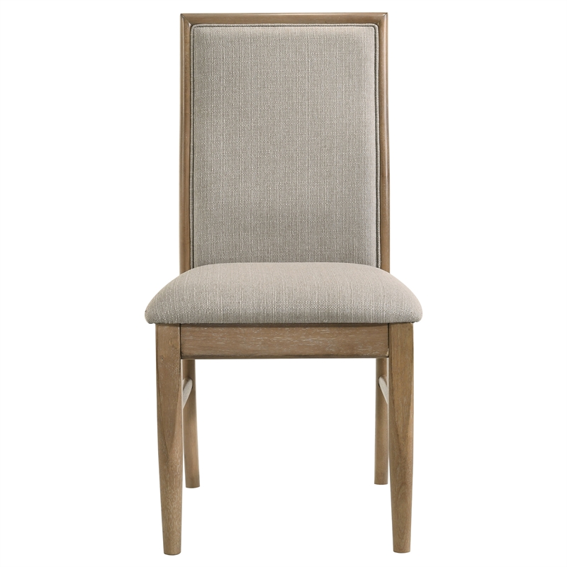 Pemberly Row 8-Piece Extension Dining Set in Distressed Light Brown