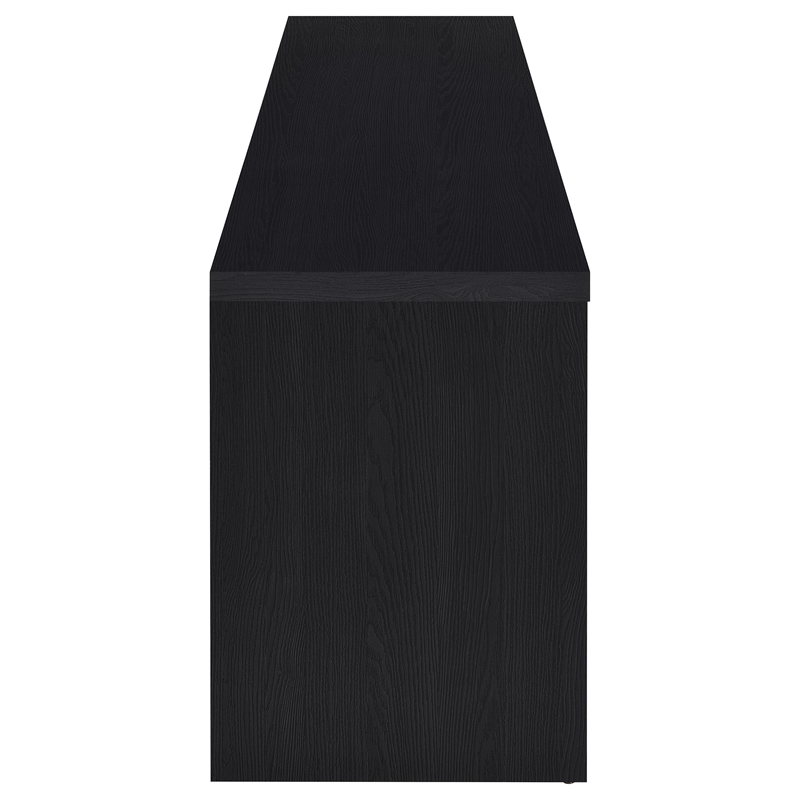 Pemberly Row 60-inch 2-door TV Stand Media Console in Black Finish