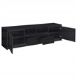 Pemberly Row 78-inch 2-door TV Stand Media Console in Black Finish