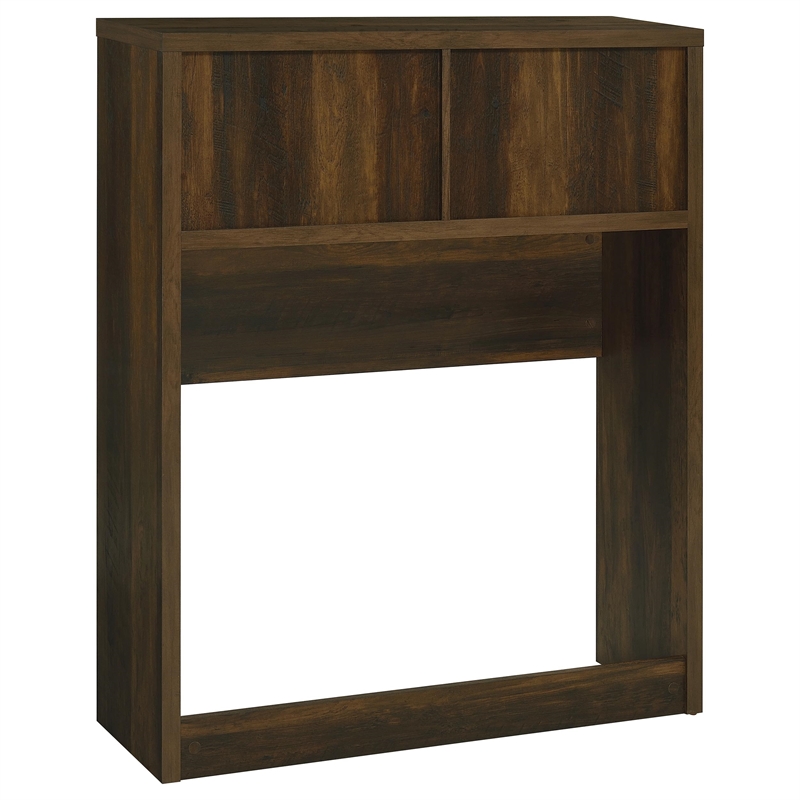 Pemberly Row 49-inch Twin Wood Bookcase Headboard in Dark Pine