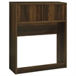 Pemberly Row 49-inch Twin Wood Bookcase Headboard in Dark Pine