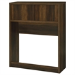 Pemberly Row 49-inch Twin Wood Bookcase Headboard in Dark Pine