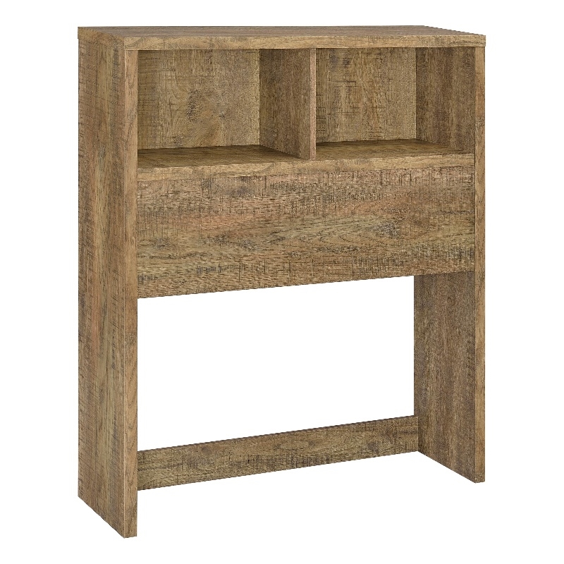 Pemberly Row 49-inch Twin Wood Bookcase Headboard in Mango Brown