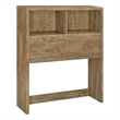 Pemberly Row 49-inch Twin Wood Bookcase Headboard in Mango Brown