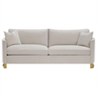 Pemberly Row 2-piece Upholstered Arched Arm Sofa and Loveseat Set in Beige