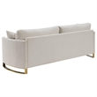 Pemberly Row 2-piece Upholstered Arched Arm Sofa and Loveseat Set in Beige