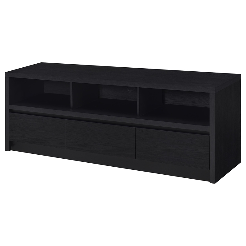 Pemberly Row 59-inch 3-drawer TV Stand Media Console in Black