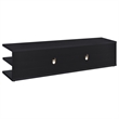 Pemberly Row 78-inch 2-tier TV Stand and Media Console in Black