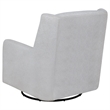 Pemberly Row Boucle Upholstered Swivel Glider Chair in Dove Grey
