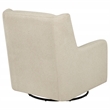 Pemberly Row Boucle Upholstered Swivel Glider Chair in Sandy Beige