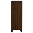 Pemberly Row 4-drawer Chest of Drawers with Gold Knobs in Walnut