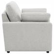 Pemberly Row Upholstery Fabric Wall-Hugging Power Recliner Chair in Gray