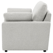 Pemberly Row Upholstery Fabric Wall-Hugging Power Recliner Chair in Gray