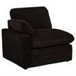 Pemberly Row Modular Upholstery Fabric Corduroy Power Loveseat in Brown