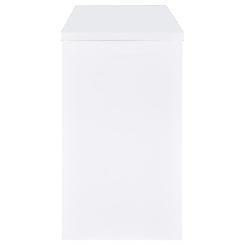 Pemberly Row 12-Bottle Engineered Wood Freestanding Home Bar in White