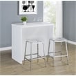 Pemberly Row 12-Bottle Engineered Wood Freestanding Home Bar in White
