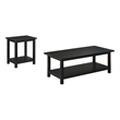 Pemberly Row 2-piece Coffee and End Table Set in Distressed Java
