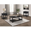 Pemberly Row 3-piece Coffee and 1-drawer End Table Set in Java
