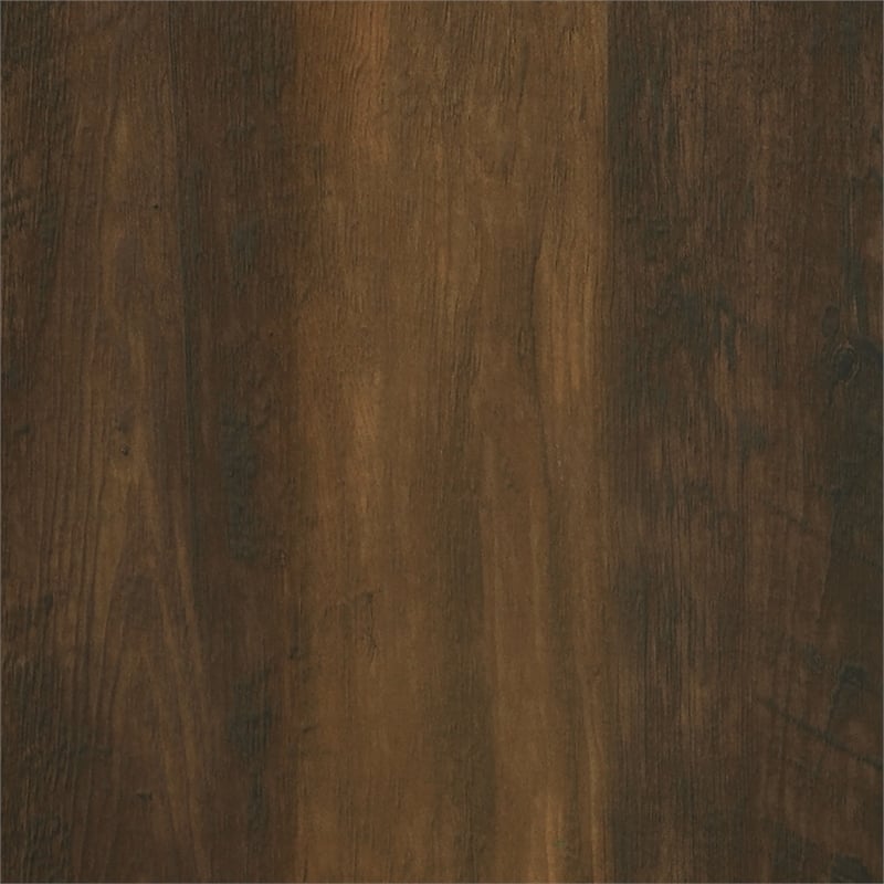 Pemberly Row 79-inch Engineered Wood TV Stand Fireplace in Dark Pine