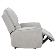 Pemberly Row Chenille Fabric Upholstered Power Recliner in Dove Gray