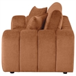 Pemberly Row Chenille Upholstered Wide Arm Loveseat in Burnt Orange