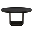 Pemberly Row 5-Piece Round Wood Dining Set in Cream/Burnished Black