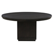 Pemberly Row 7-Piece Round Wood Dining Set in Burnished Black/Cream