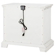 Pemberly Row 2-drawer Wood Nightstand with Dual USB in Vintage White