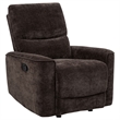 Pemberly Row 3-Piece Upholstered Chenille Reclining Sofa Set in Dark Brown