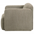 Pemberly Row Upholstered Fabric Track Arm Accent Chair in Brown
