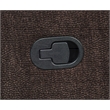 Pemberly Row Upholstered Chenille Reclining Loveseat in Dark Brown