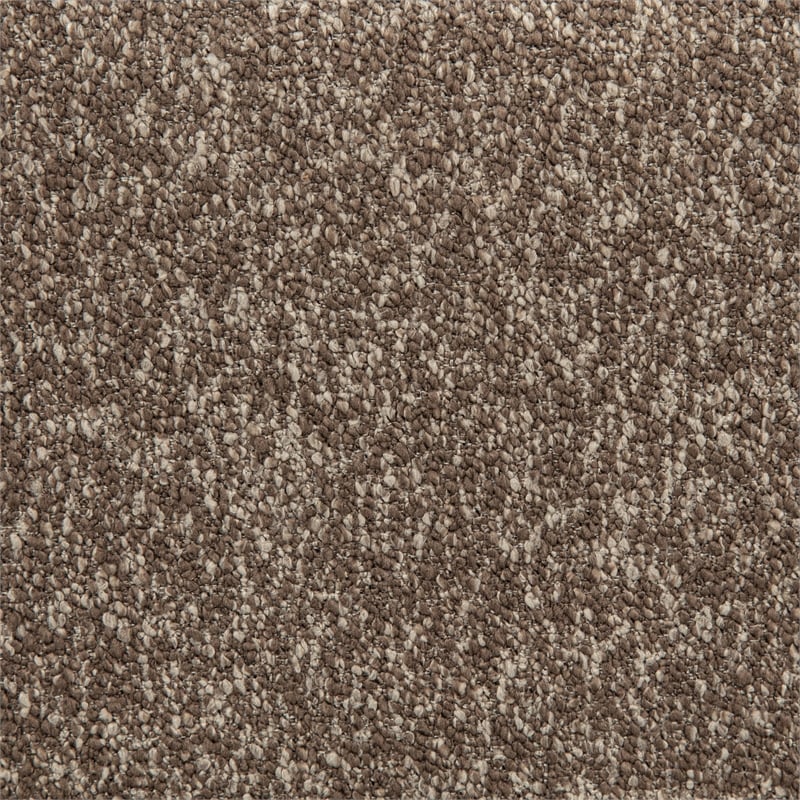 Pemberly Row Contemporary Fabric Swivel Accent Chair in Rocky Road Brown