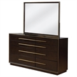 Pemberly Row 8-Drawer Dresser with Mirror in Smoked Peppercorn