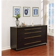 Pemberly Row 8-Drawer Dresser with Metallic Pulls in Smoked Peppercorn