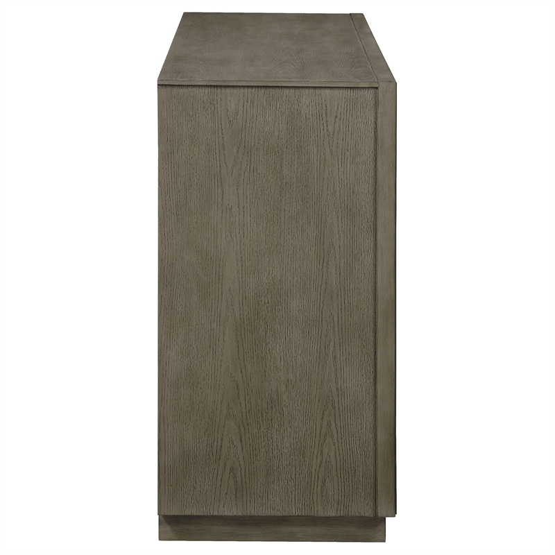 Pemberly Row 8-Drawer Bedroom Dresser with Bar Pulls in Taupe Oak