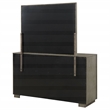 Pemberly Row 8-Drawer Bedroom Dresser and Mirror in Taupe Oak