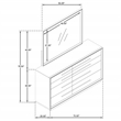 Pemberly Row 8-Drawer Bedroom Dresser and Mirror in Taupe Oak