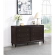Pemberly Row Modern Wood 6-Drawer Bedroom Storage Dresser in Brown