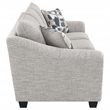 Pemberly Row Boucle Upholstered 3-Seat Sofa with Sloped Arms in Light Grey