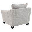 Pemberly Row Boucle Upholstered Accent Armchair in Light Grey