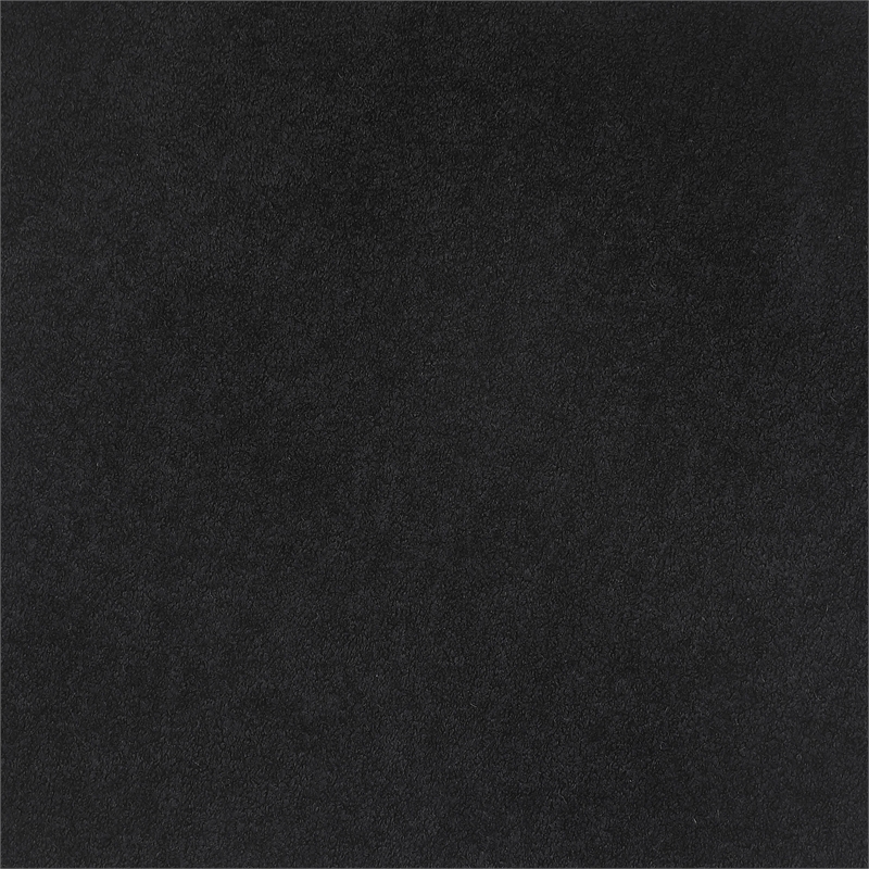 Pemberly Row Fabric Upholstered Sloped Arm Accent Chair in Black