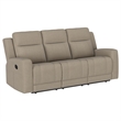Pemberly Row 2-Piece Upholstered Reclining Sofa and Loveseat Set in Taupe